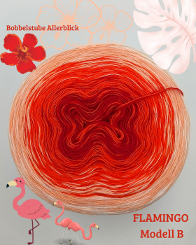 Bobbel des Monats Juli " FLAMINGO 4 Farben